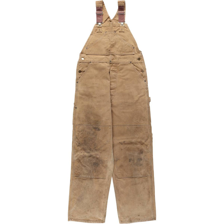 Carhartt Double Knee Duck Overalls for Men (W36 equivalent) cotton Beige type Vintage Second Hand