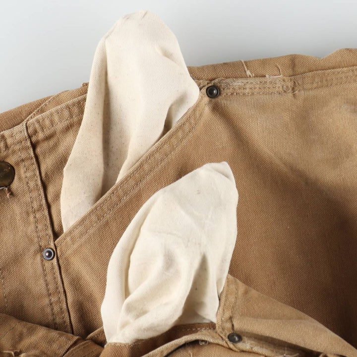 Carhartt Double Knee Duck Overalls for Men (W36 equivalent) cotton Beige type Vintage Second Hand