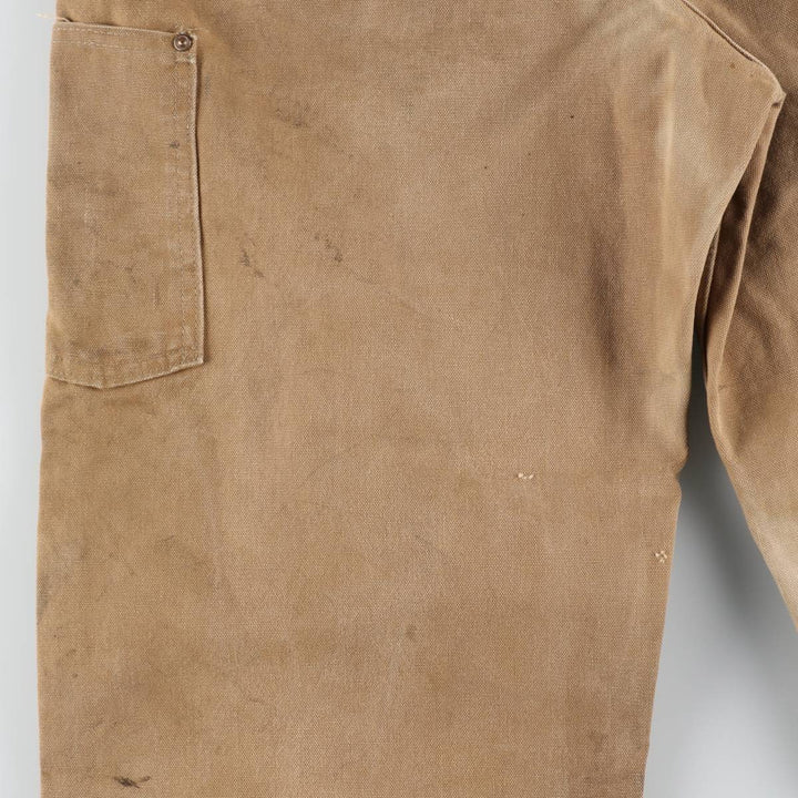 Carhartt Double Knee Duck Overalls for Men (W36 equivalent) cotton Beige type Vintage Second Hand