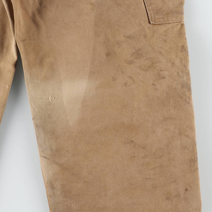 Carhartt Double Knee Duck Overalls for Men (W36 equivalent) cotton Beige type Vintage Second Hand