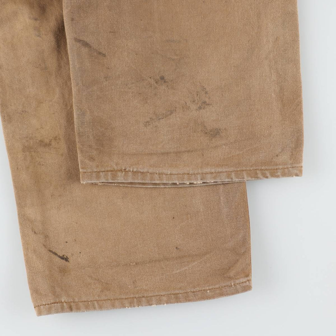 Carhartt Double Knee Duck Overalls for Men (W36 equivalent) cotton Beige type Vintage Second Hand