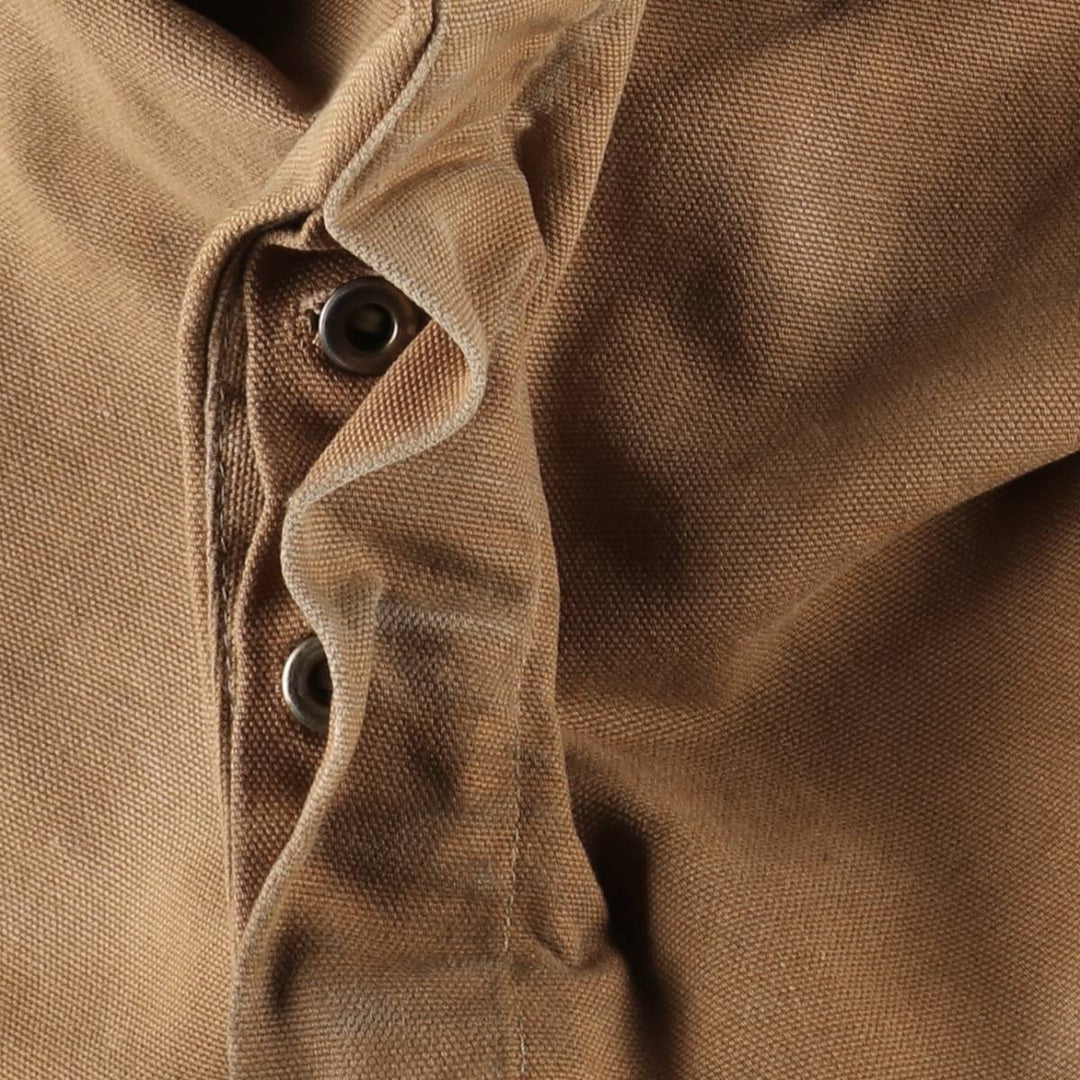 Carhartt Double Knee Duck Overalls, Made in USA, Men's Size W47 (approx.) cotton Beige type Vintage Second Hand
