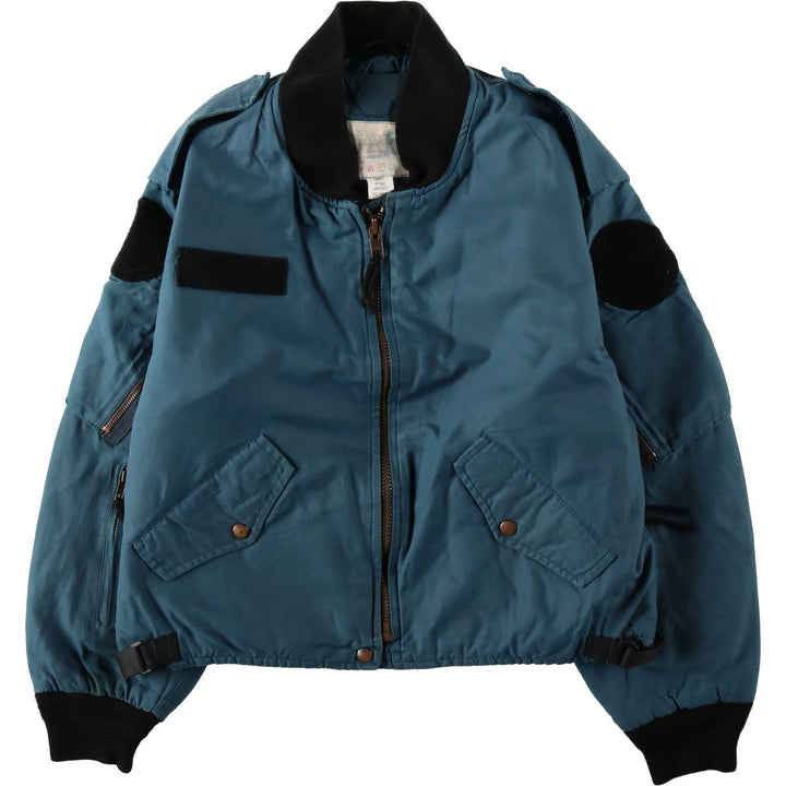 Canadian Army RCAF Military Flight Jacket 6740, Men's Size L (approx.) unclear navy blue type Vintage Second Hand
