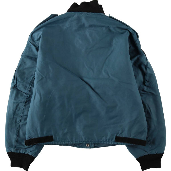 Canadian Army RCAF Military Flight Jacket 6740, Men's Size L (approx.) unclear navy blue type Vintage Second Hand