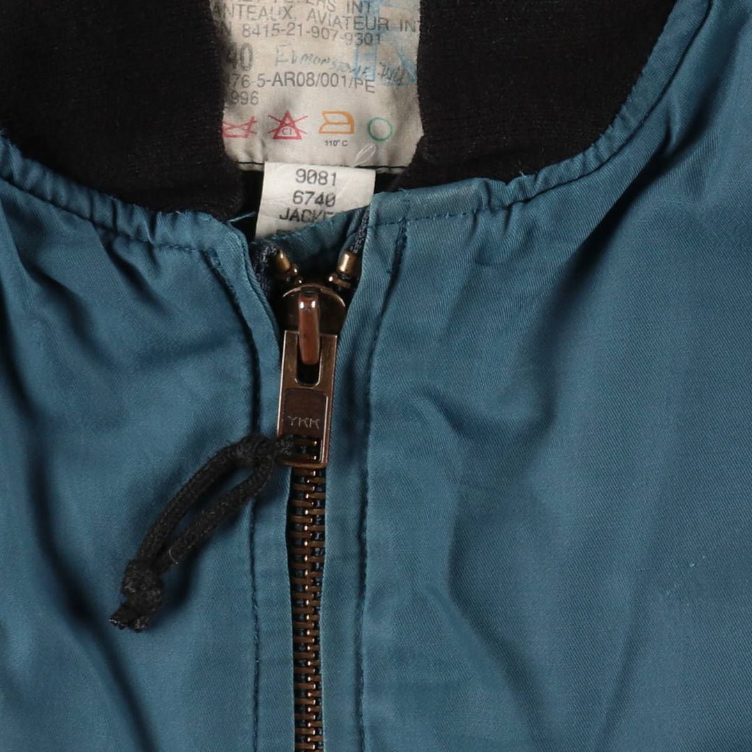 Canadian Army RCAF Military Flight Jacket 6740, Men's Size L (approx.) unclear navy blue type Vintage Second Hand