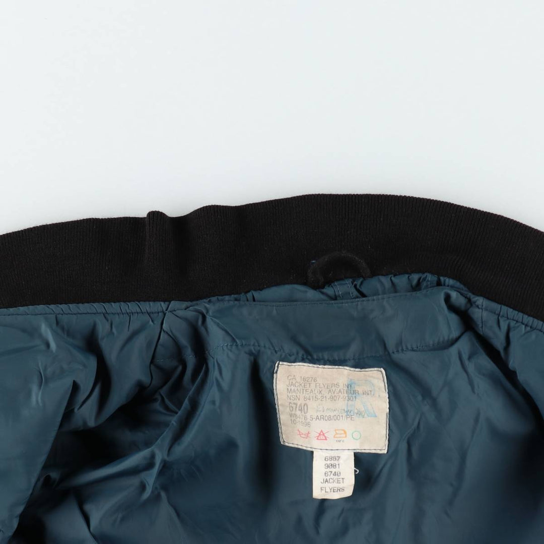 Canadian Army RCAF Military Flight Jacket 6740, Men's Size L (approx.) unclear navy blue type Vintage Second Hand