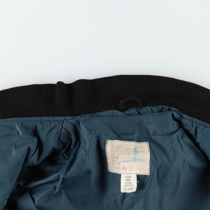 Canadian Army RCAF Military Flight Jacket 6740, Men's Size L (approx.) unclear navy blue type Vintage Second Hand