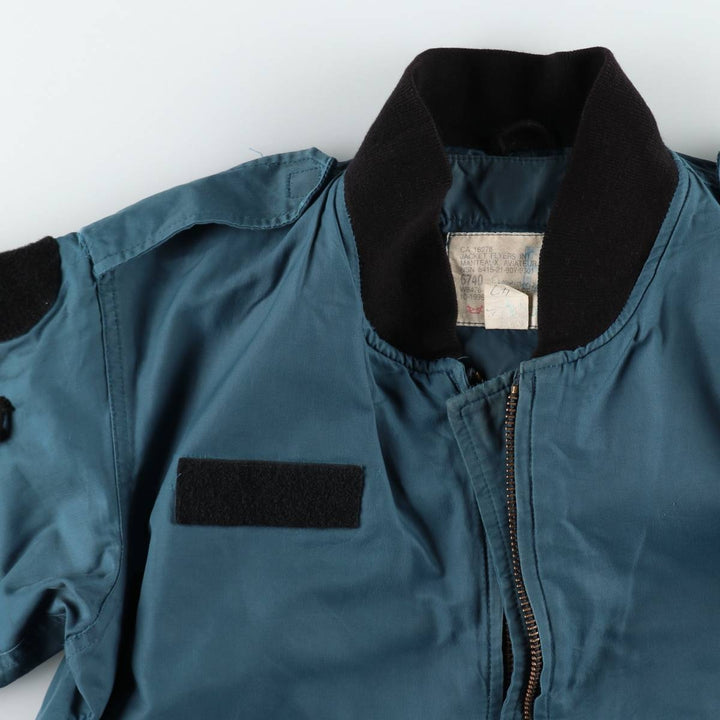 Canadian Army RCAF Military Flight Jacket 6740, Men's Size L (approx.) unclear navy blue type Vintage Second Hand