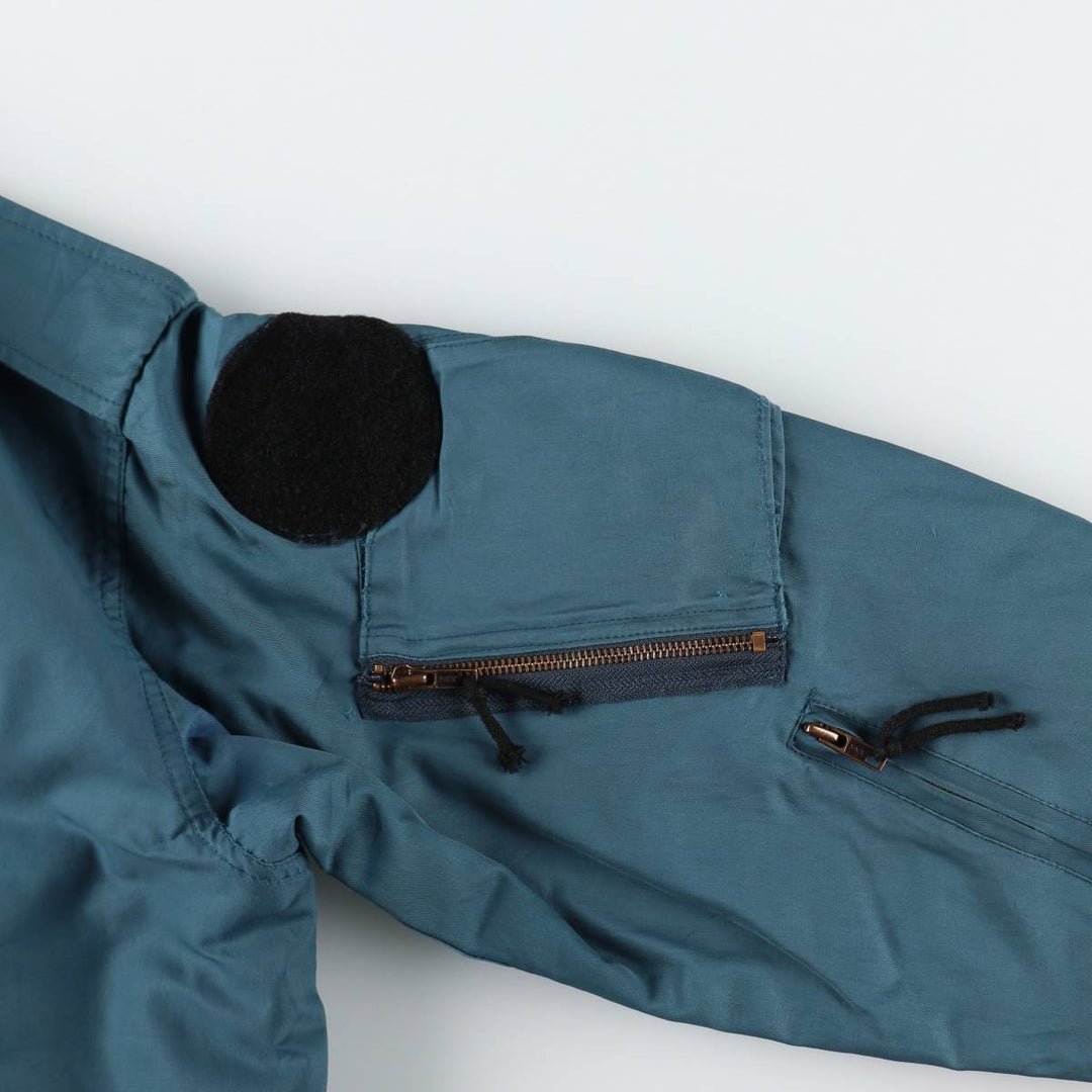 Canadian Army RCAF Military Flight Jacket 6740, Men's Size L (approx.) unclear navy blue type Vintage Second Hand