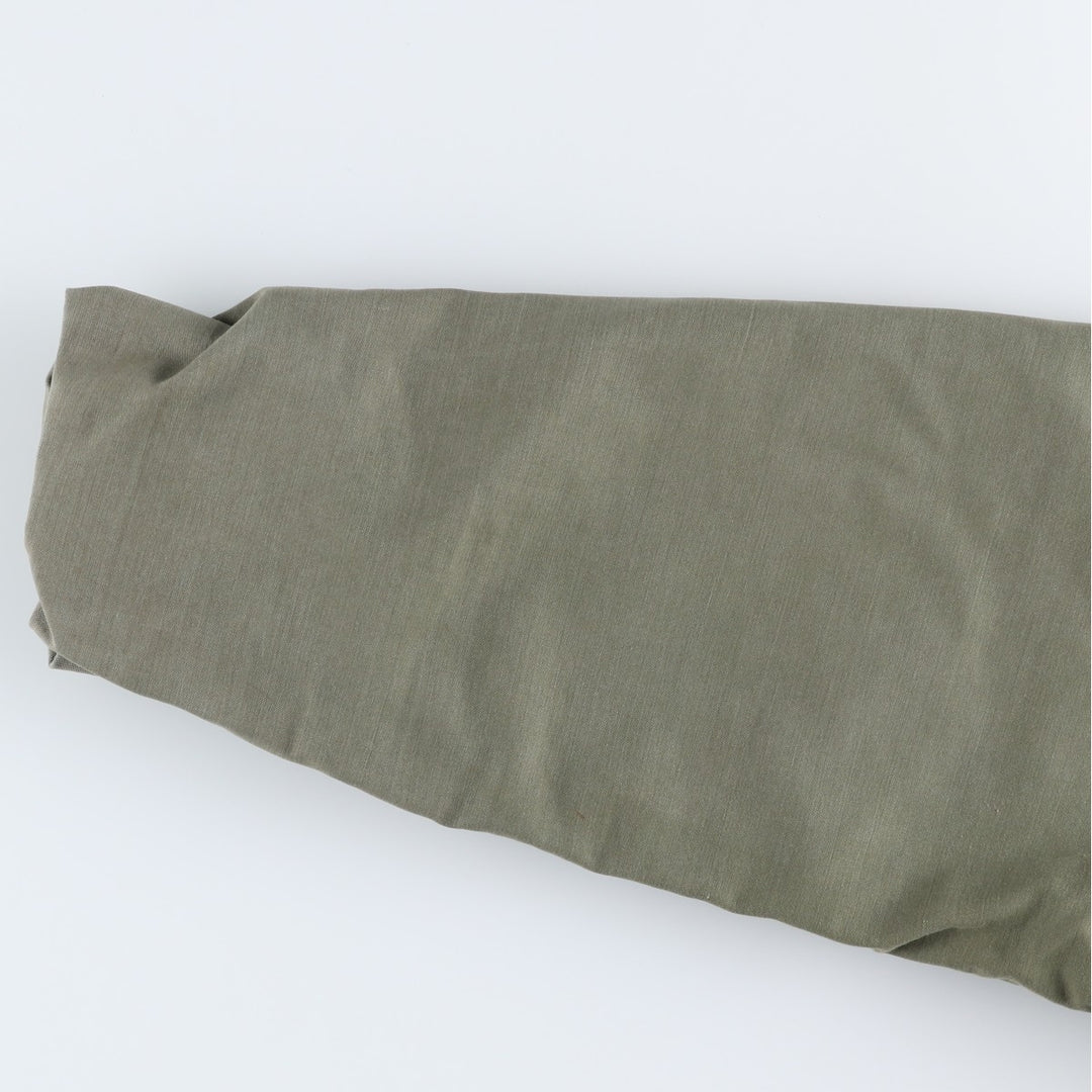 Genuine US military A-2 military deck jacket, large size (46-48), equivalent to men's size L, vintage. Nylon Khaki type Vintage Second Hand