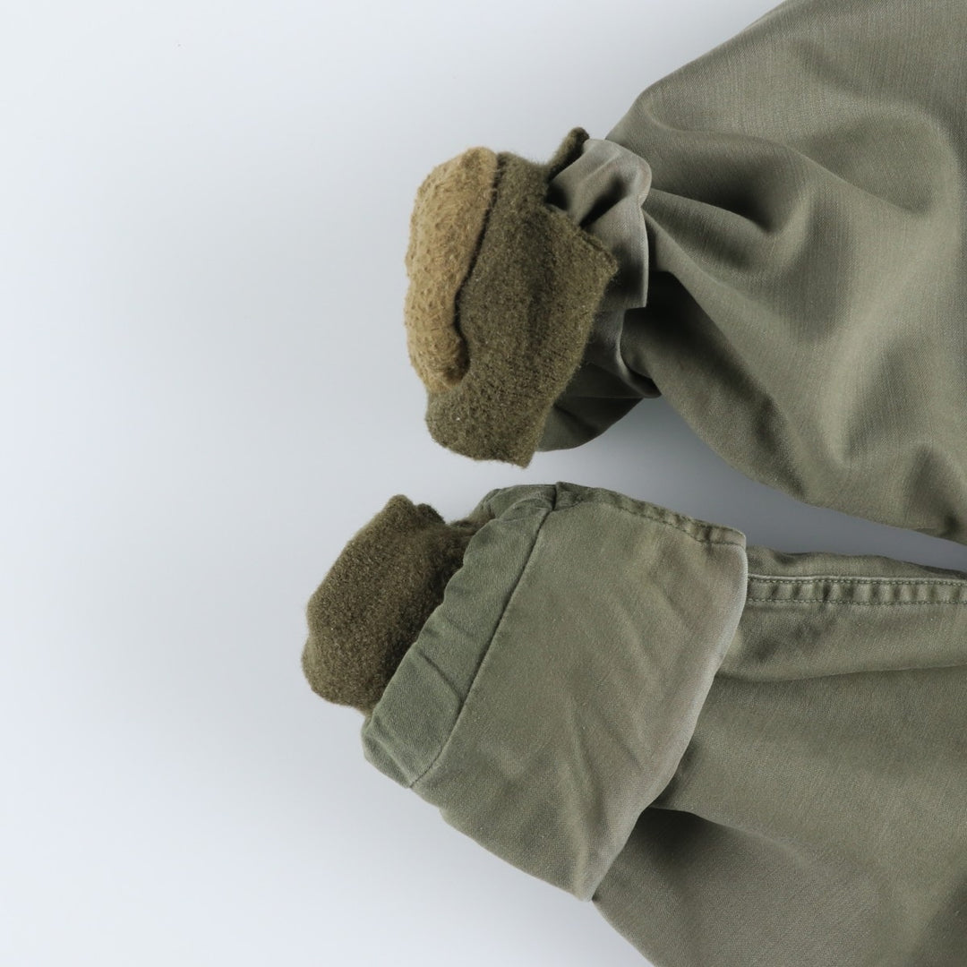Genuine US military A-2 military deck jacket, large size (46-48), equivalent to men's size L, vintage. Nylon Khaki type Vintage Second Hand