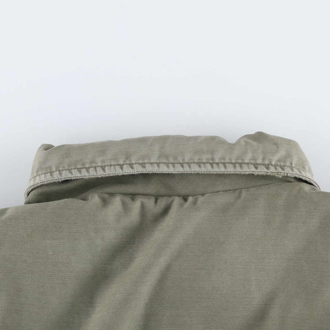 Genuine US military A-2 military deck jacket, large size (46-48), equivalent to men's size L, vintage. Nylon Khaki type Vintage Second Hand