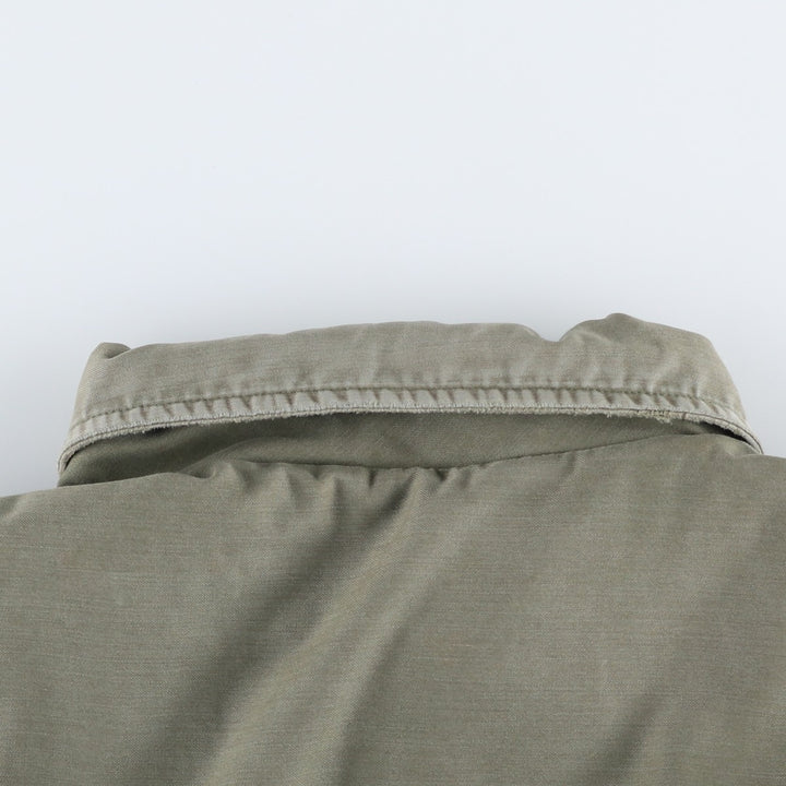 Genuine US military A-2 military deck jacket, large size (46-48), equivalent to men's size L, vintage. Nylon Khaki type Vintage Second Hand