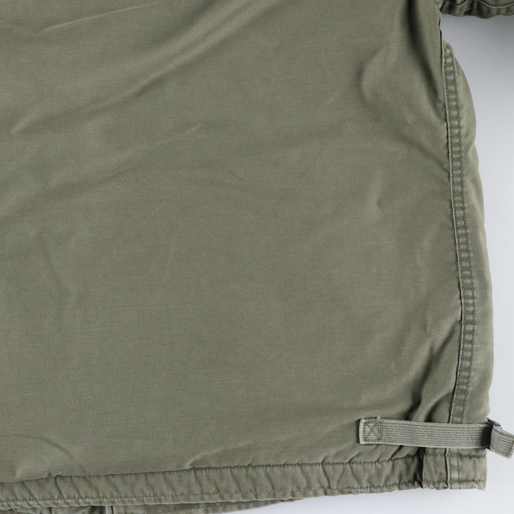Genuine US military A-2 military deck jacket, large size (46-48), equivalent to men's size L, vintage. Nylon Khaki type Vintage Second Hand
