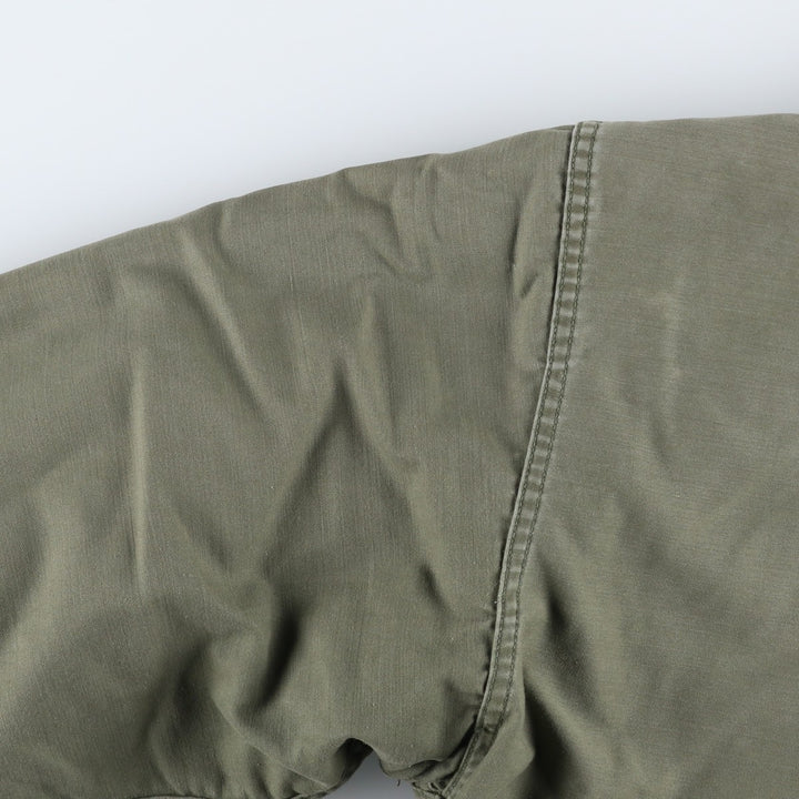 Genuine US military A-2 military deck jacket, large size (46-48), equivalent to men's size L, vintage. Nylon Khaki type Vintage Second Hand