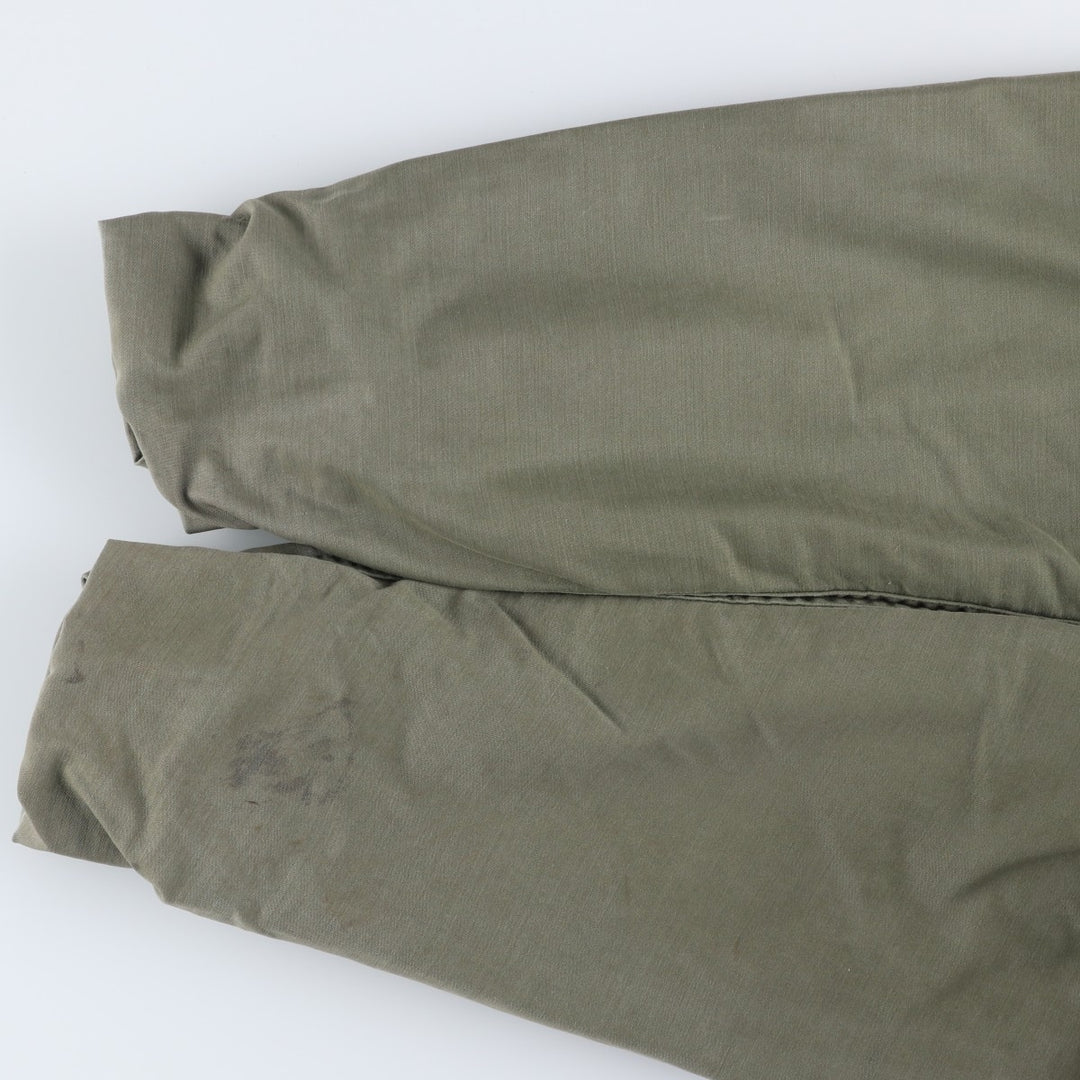 Genuine US military A-2 military deck jacket, large size (46-48), equivalent to men's size L, vintage. Nylon Khaki type Vintage Second Hand