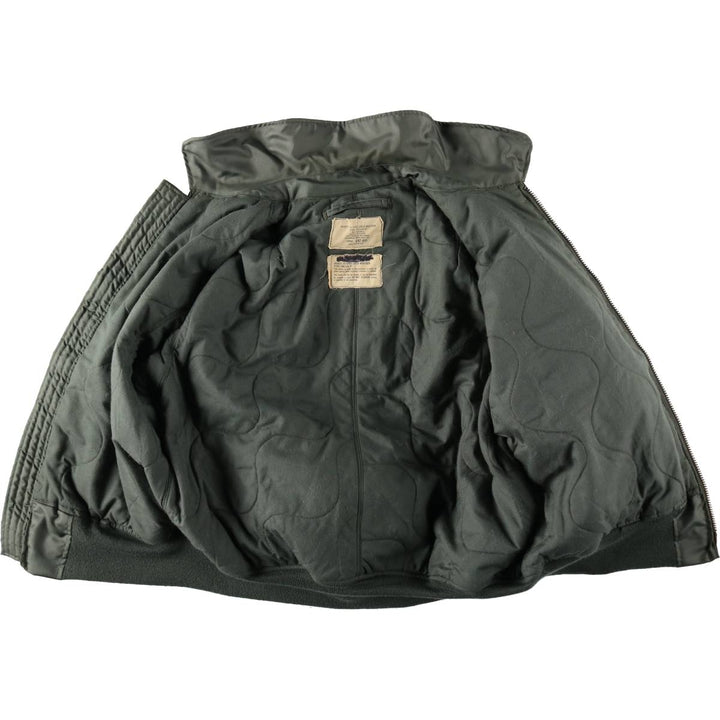 Authentic US military issue, 1970'S military flight jacket, CWU-45P, made in USA, large size (equivalent to men's L). polyamide Silver type Vintage Second Hand