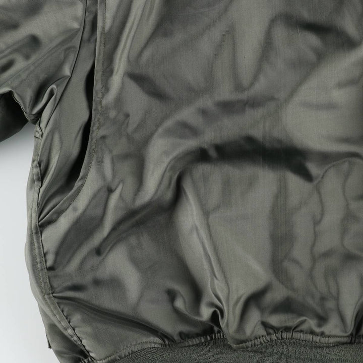 Authentic US military issue, 1970'S military flight jacket, CWU-45P, made in USA, large size (equivalent to men's L). polyamide Silver type Vintage Second Hand