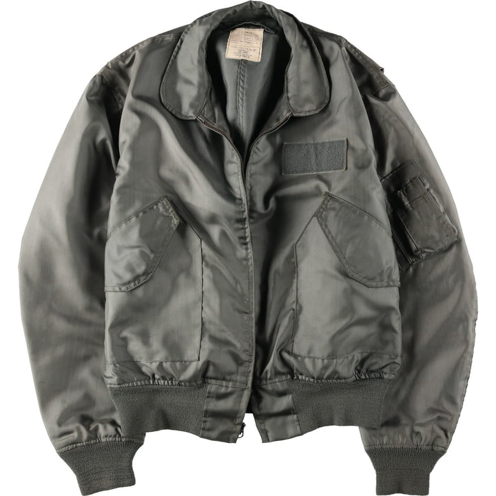 Discounted item with minor defects: 1980'S US military issue CWU-36 jacket. unclear Khaki type Vintage Second Hand