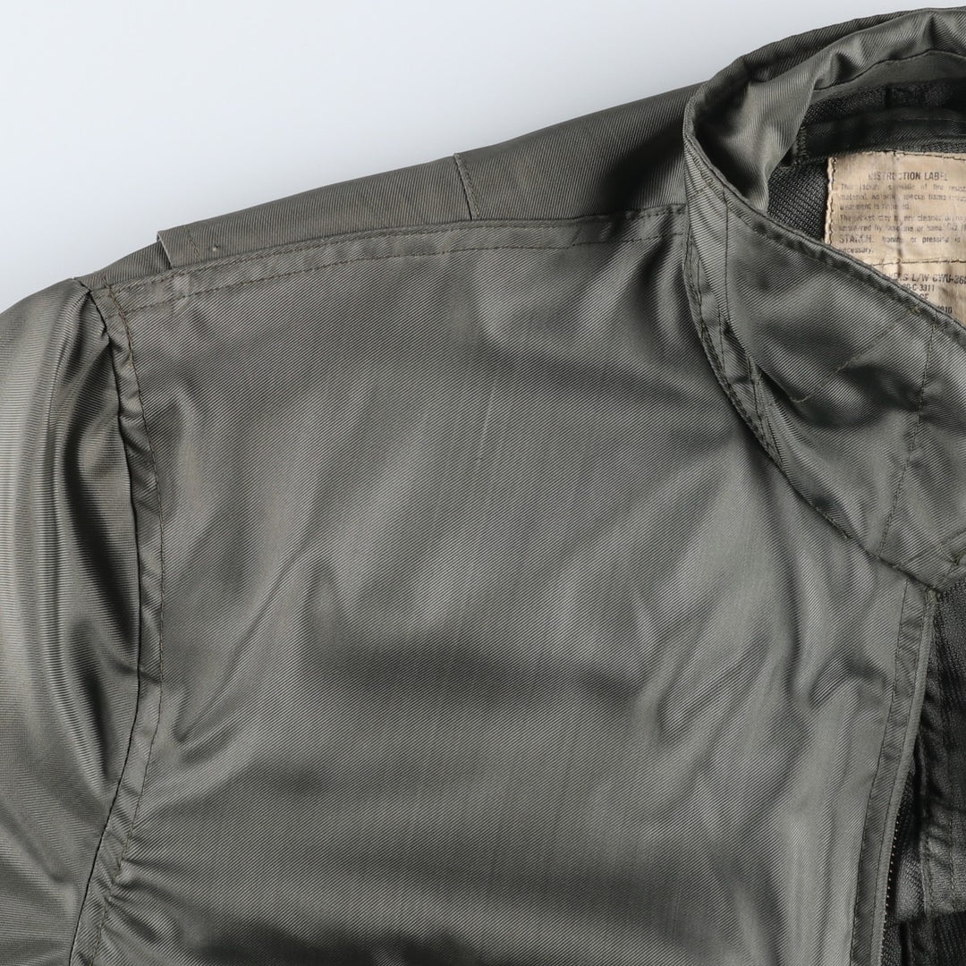 Discounted item with minor defects: 1980'S US military issue CWU-36 jacket. unclear Khaki type Vintage Second Hand