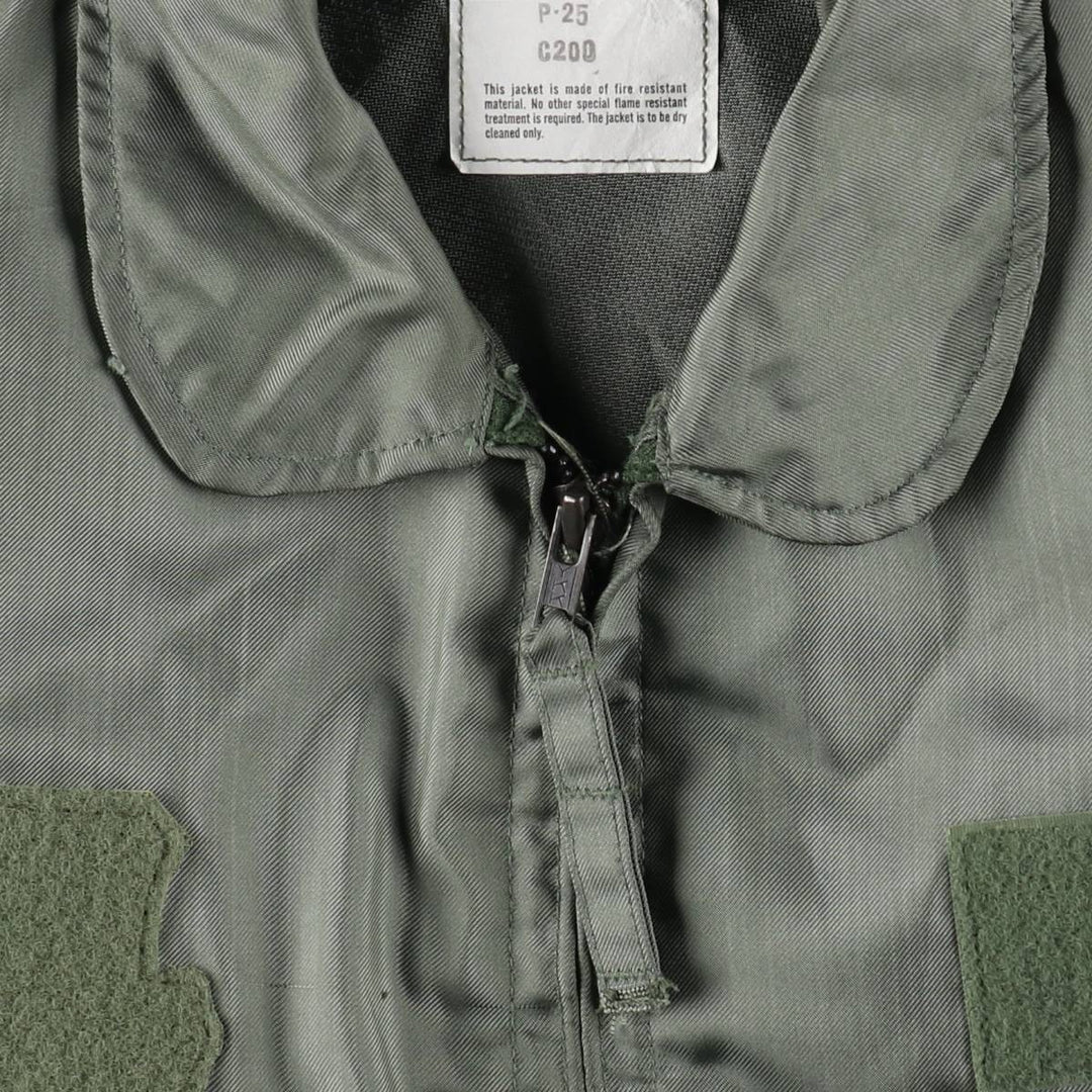 Authentic US military issue, 2000'S military flight jacket CWU-36 Aramid Khaki type Vintage Second Hand