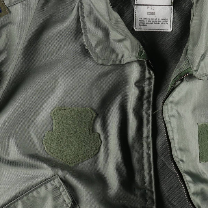 Authentic US military issue, 2000'S military flight jacket CWU-36 Aramid Khaki type Vintage Second Hand