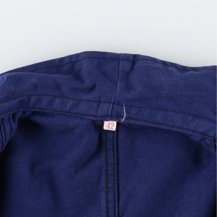 1950s-1960'S Adolphe Lafont French Work Jacket, Euro Work Jacket, Made in France, Men's Size M (approx.), Vintage unclear navy blue type Vintage Second Hand