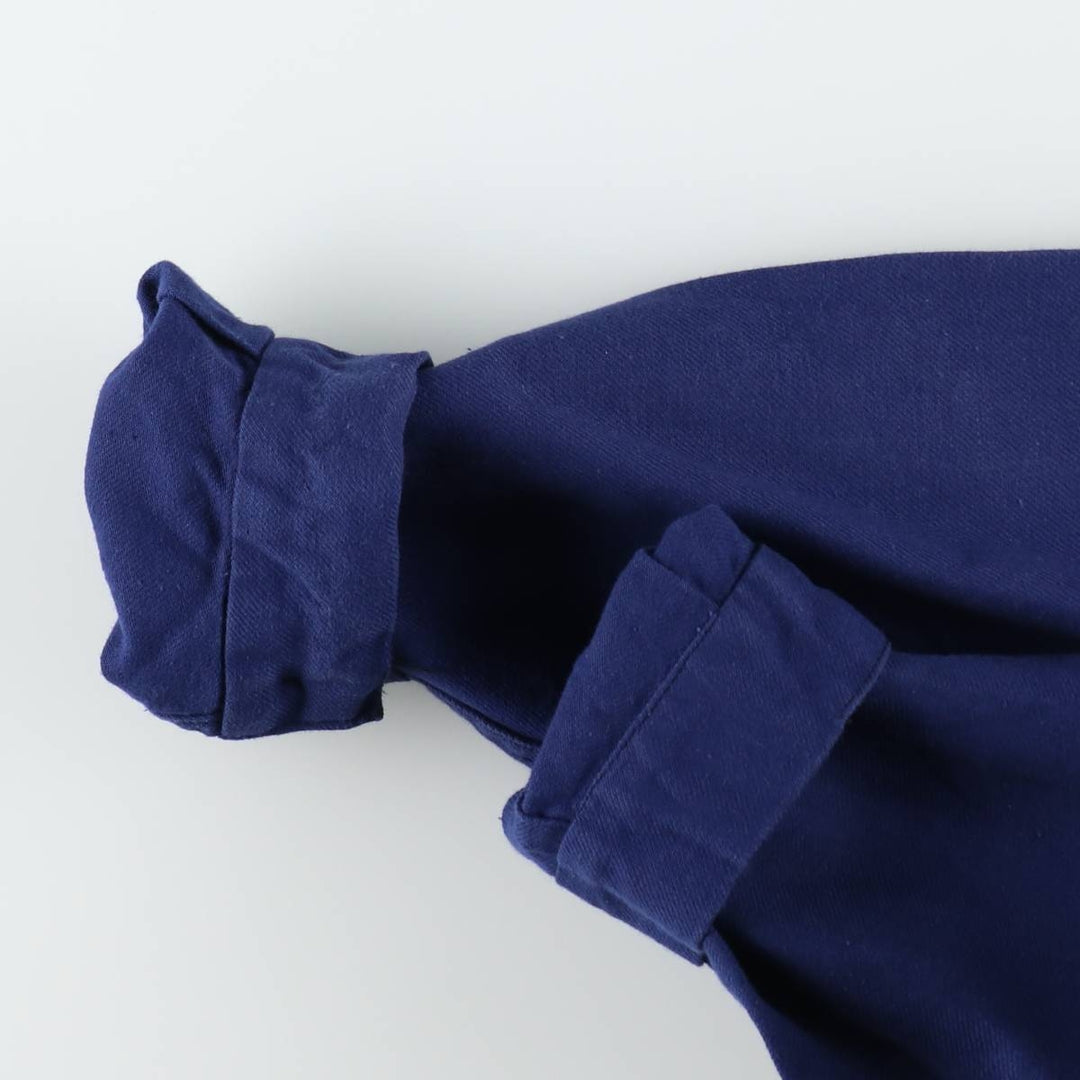 1950s-1960'S Adolphe Lafont French Work Jacket, Euro Work Jacket, Made in France, Men's Size M (approx.), Vintage unclear navy blue type Vintage Second Hand