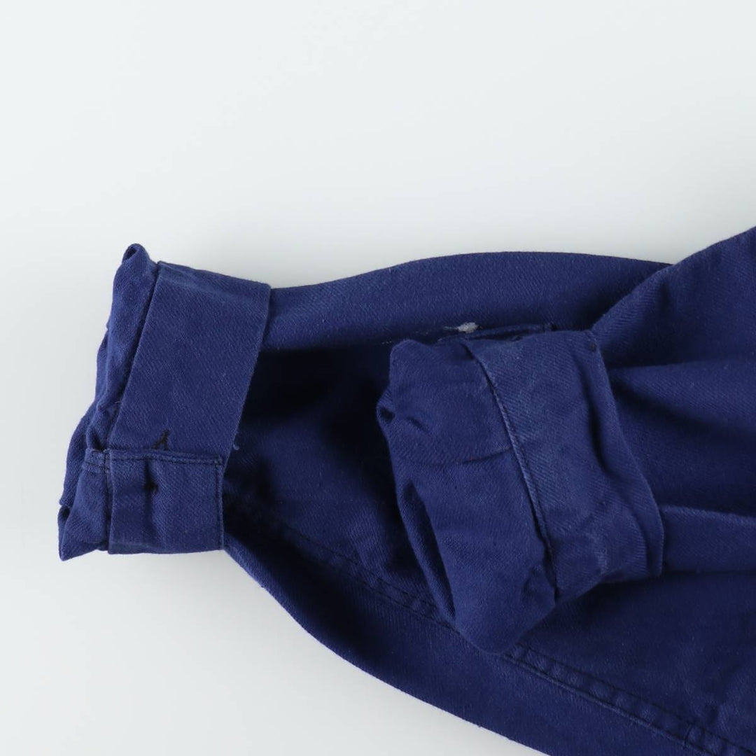 1950s-1960'S Adolphe Lafont French Work Jacket, Euro Work Jacket, Made in France, Men's Size M (approx.), Vintage unclear navy blue type Vintage Second Hand
