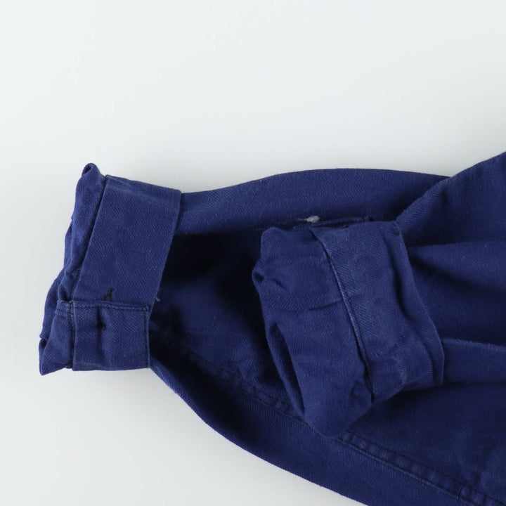 1950s-1960'S Adolphe Lafont French Work Jacket, Euro Work Jacket, Made in France, Men's Size M (approx.), Vintage unclear navy blue type Vintage Second Hand