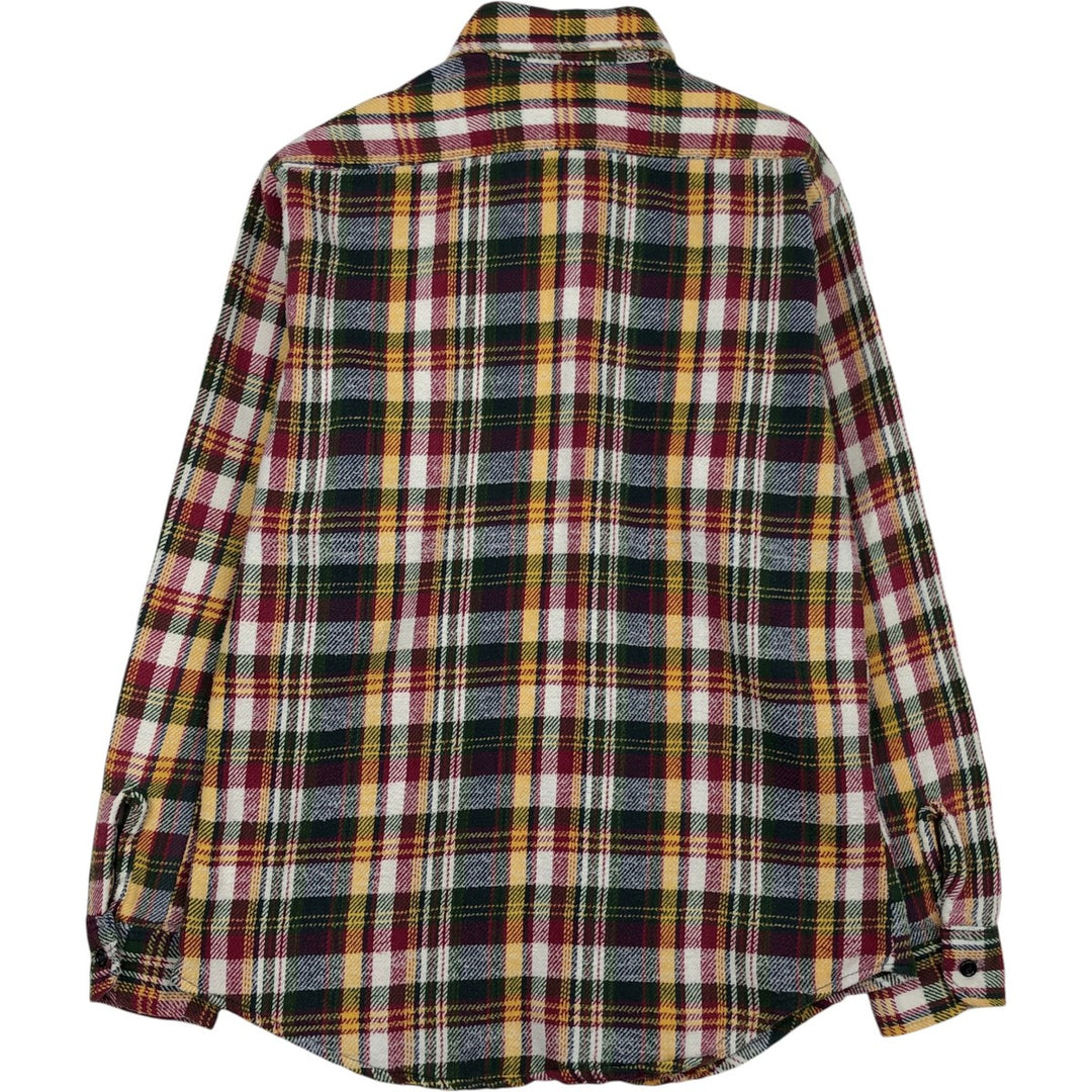 1970'S Big Mac JCPenny Long-Sleeve Flannel Check Shirt, Men's Size M (approx.), Vintage cotton multicolor Vintage Second Hand