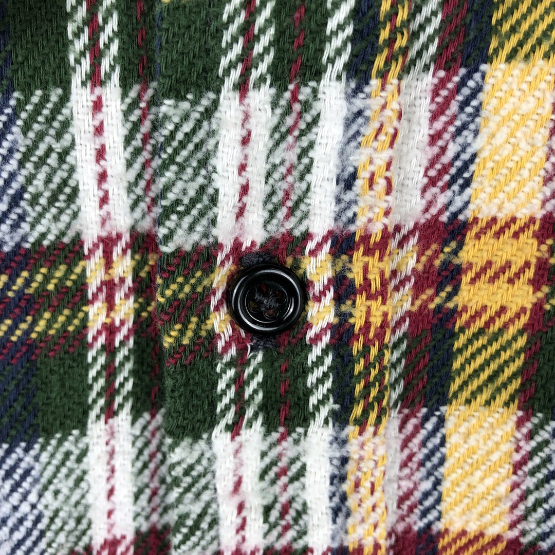 1970'S Big Mac JCPenny Long-Sleeve Flannel Check Shirt, Men's Size M (approx.), Vintage cotton multicolor Vintage Second Hand