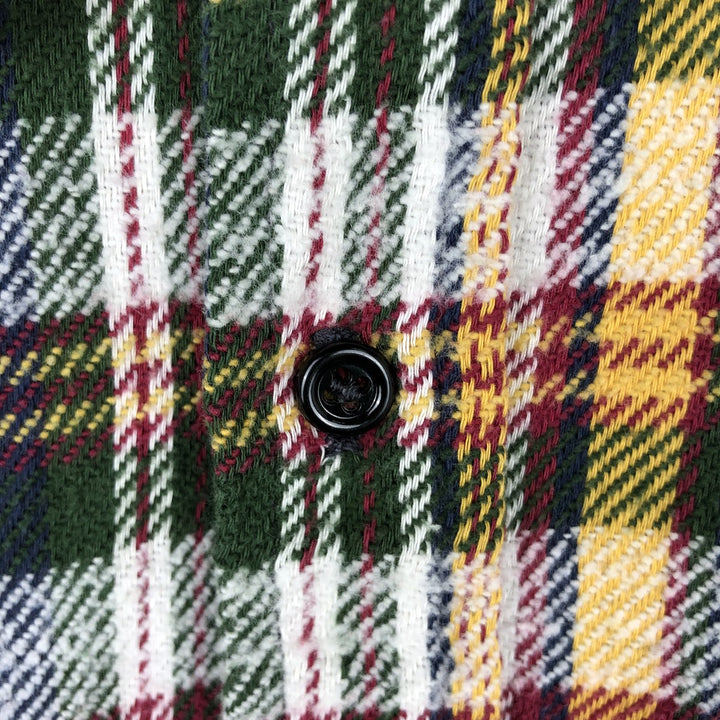 1970'S Big Mac JCPenny Long-Sleeve Flannel Check Shirt, Men's Size M (approx.), Vintage cotton multicolor Vintage Second Hand