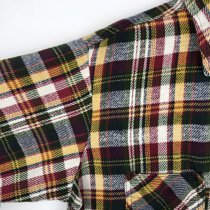 1970'S Big Mac JCPenny Long-Sleeve Flannel Check Shirt, Men's Size M (approx.), Vintage cotton multicolor Vintage Second Hand