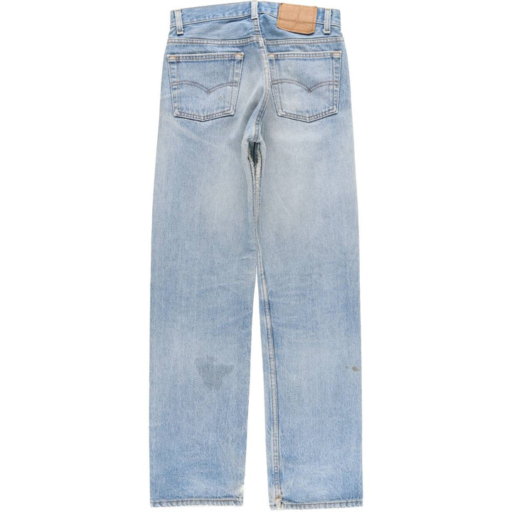 Levi's 501 Straight Denim Pants, Made in USA, Women's Size L (equivalent to W30), Vintage. cotton Blue type light blue Vintage Second Hand