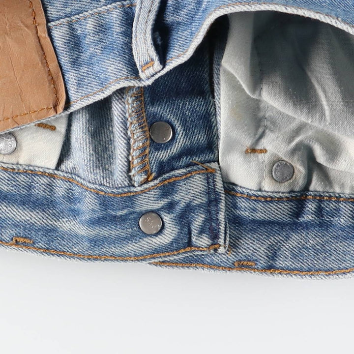 Levi's 501 Straight Denim Pants, Made in USA, Women's Size L (equivalent to W30), Vintage. cotton Blue type light blue Vintage Second Hand