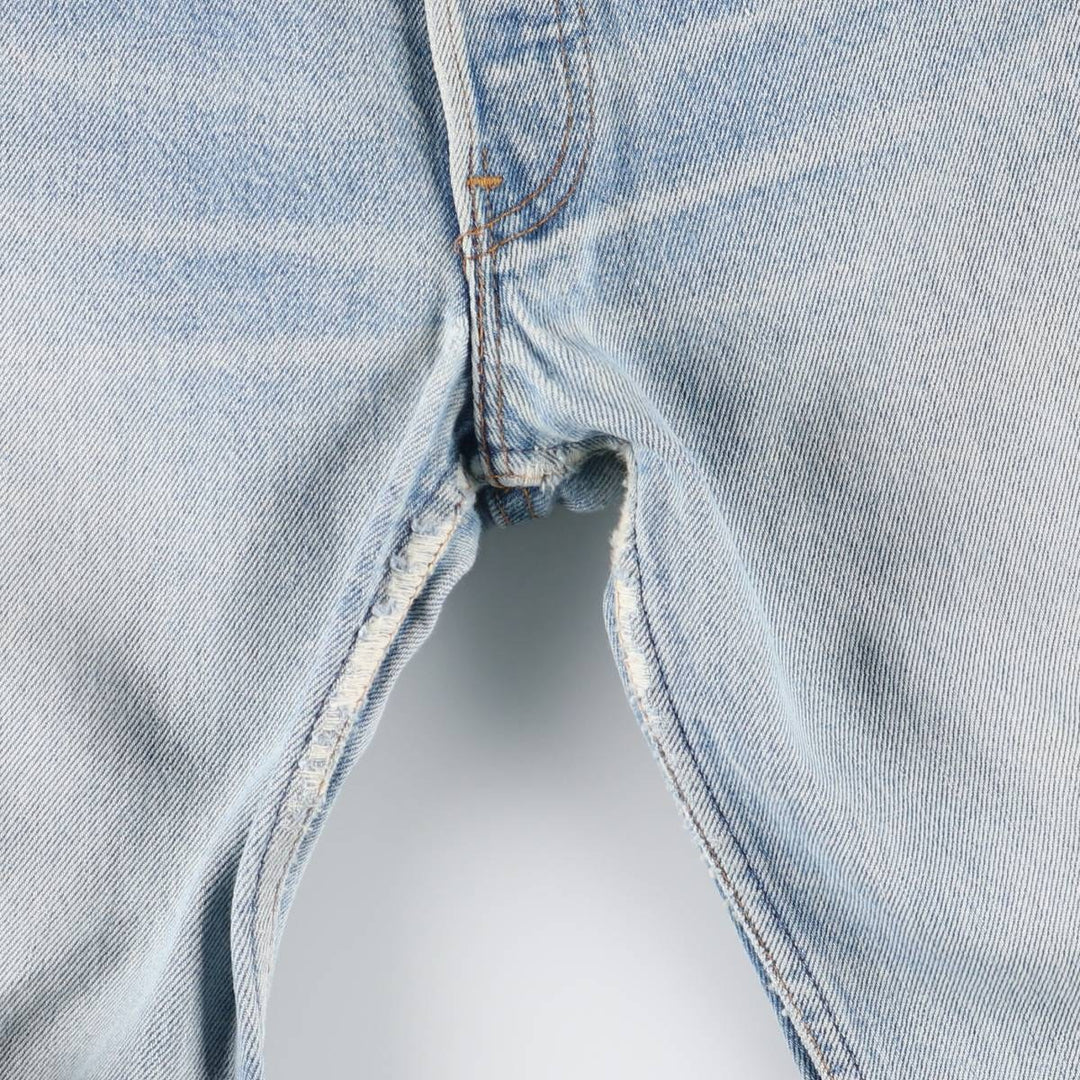 Levi's 501 Straight Denim Pants, Made in USA, Women's Size L (equivalent to W30), Vintage. cotton Blue type light blue Vintage Second Hand