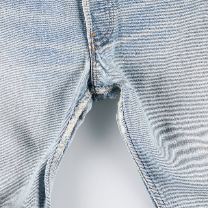 Levi's 501 Straight Denim Pants, Made in USA, Women's Size L (equivalent to W30), Vintage. cotton Blue type light blue Vintage Second Hand