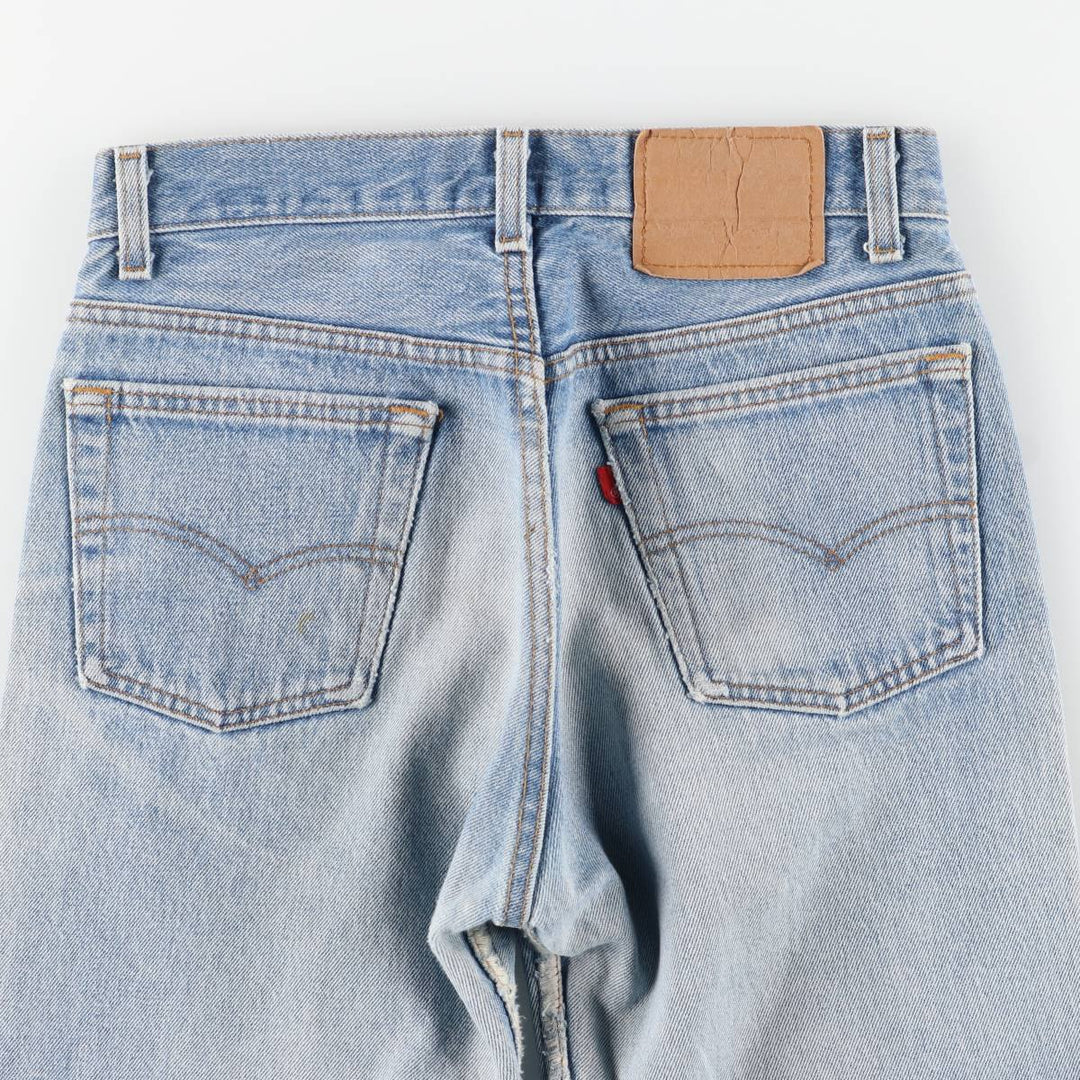 Levi's 501 Straight Denim Pants, Made in USA, Women's Size L (equivalent to W30), Vintage. cotton Blue type light blue Vintage Second Hand