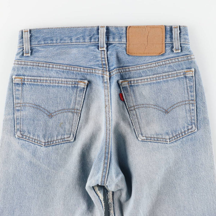 Levi's 501 Straight Denim Pants, Made in USA, Women's Size L (equivalent to W30), Vintage. cotton Blue type light blue Vintage Second Hand