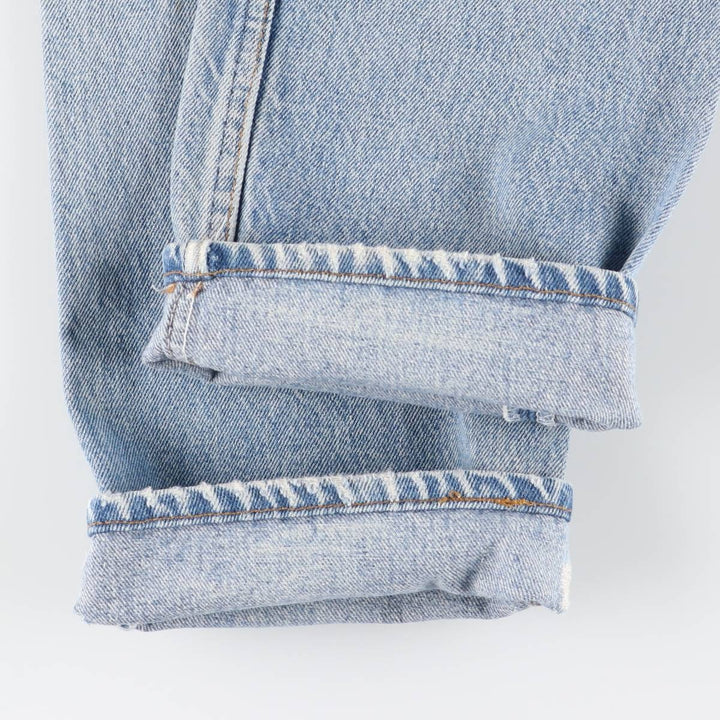 Levi's 501 Straight Denim Pants, Made in USA, Women's Size L (equivalent to W30), Vintage. cotton Blue type light blue Vintage Second Hand