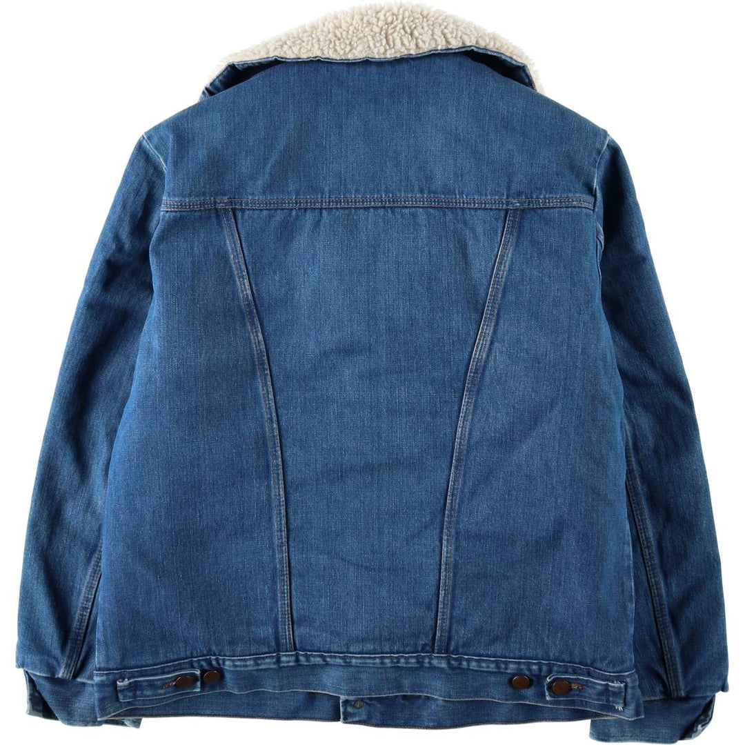 1970'S Wrangler WRANGE COAT, padded denim fleece ranch coat, men's size L equivalent, vintage. unclear blue type Vintage Second Hand
