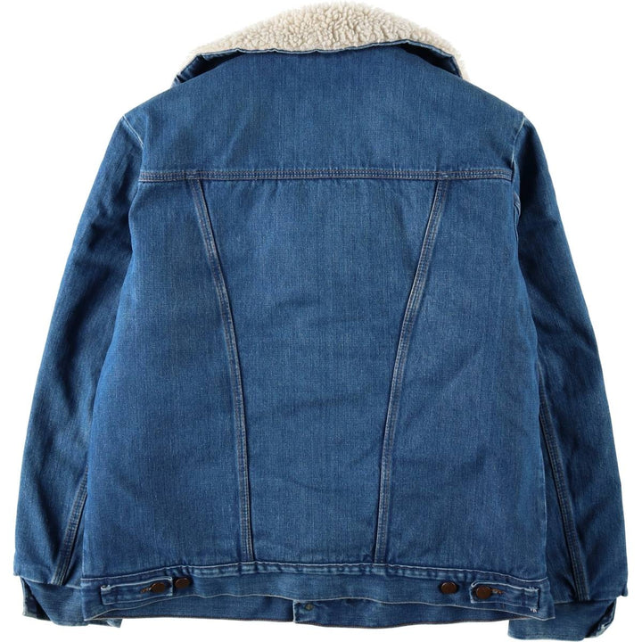 1970'S Wrangler WRANGE COAT, padded denim fleece ranch coat, men's size L equivalent, vintage. unclear blue type Vintage Second Hand