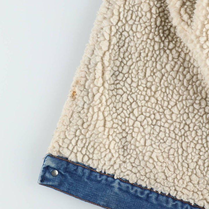 1970'S Wrangler WRANGE COAT, padded denim fleece ranch coat, men's size L equivalent, vintage. unclear blue type Vintage Second Hand