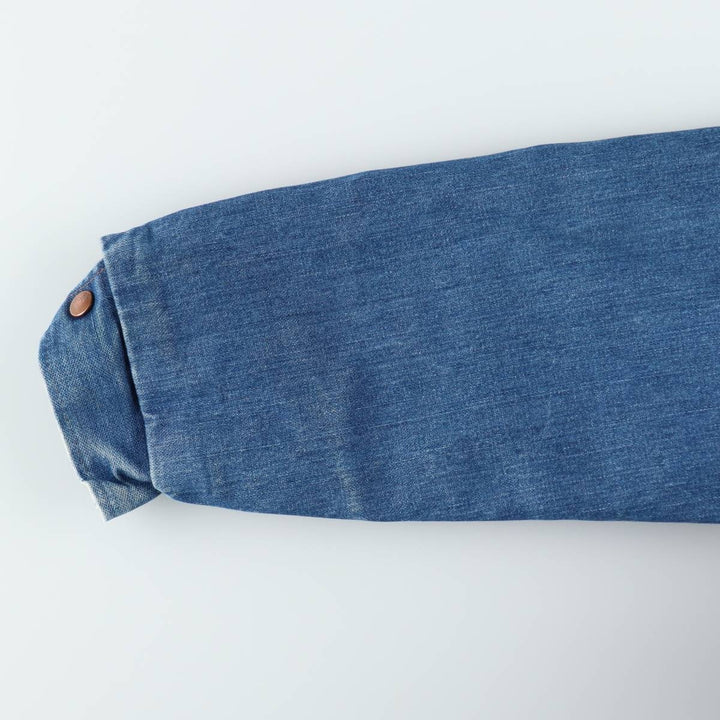 1970'S Wrangler WRANGE COAT, padded denim fleece ranch coat, men's size L equivalent, vintage. unclear blue type Vintage Second Hand