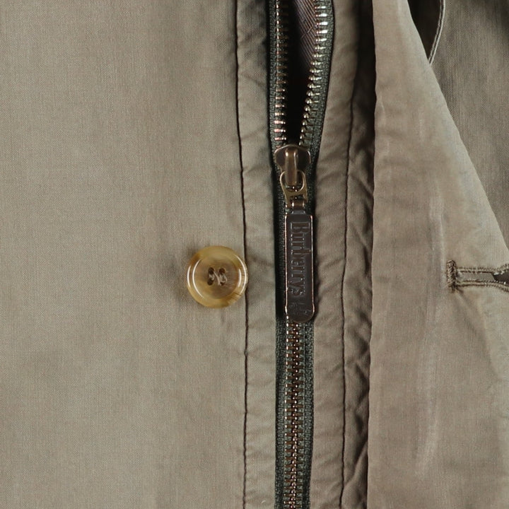 Burberry's 100% Cotton Jacket, Made in England, Men's Size XL (approx.) cotton Khaki type Vintage Second Hand