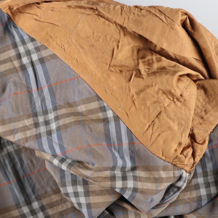 Burberry's 100% Cotton Jacket, Made in England, Men's Size XL (approx.) cotton Khaki type Vintage Second Hand