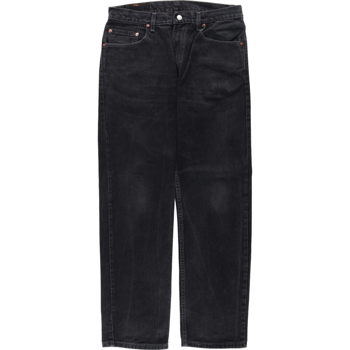 2000'S Levi's 505 Regular Fit Straight Leg Black Denim Tapered Denim Pants, Made in Canada, Men's Size W34 cotton black type Vintage Second Hand