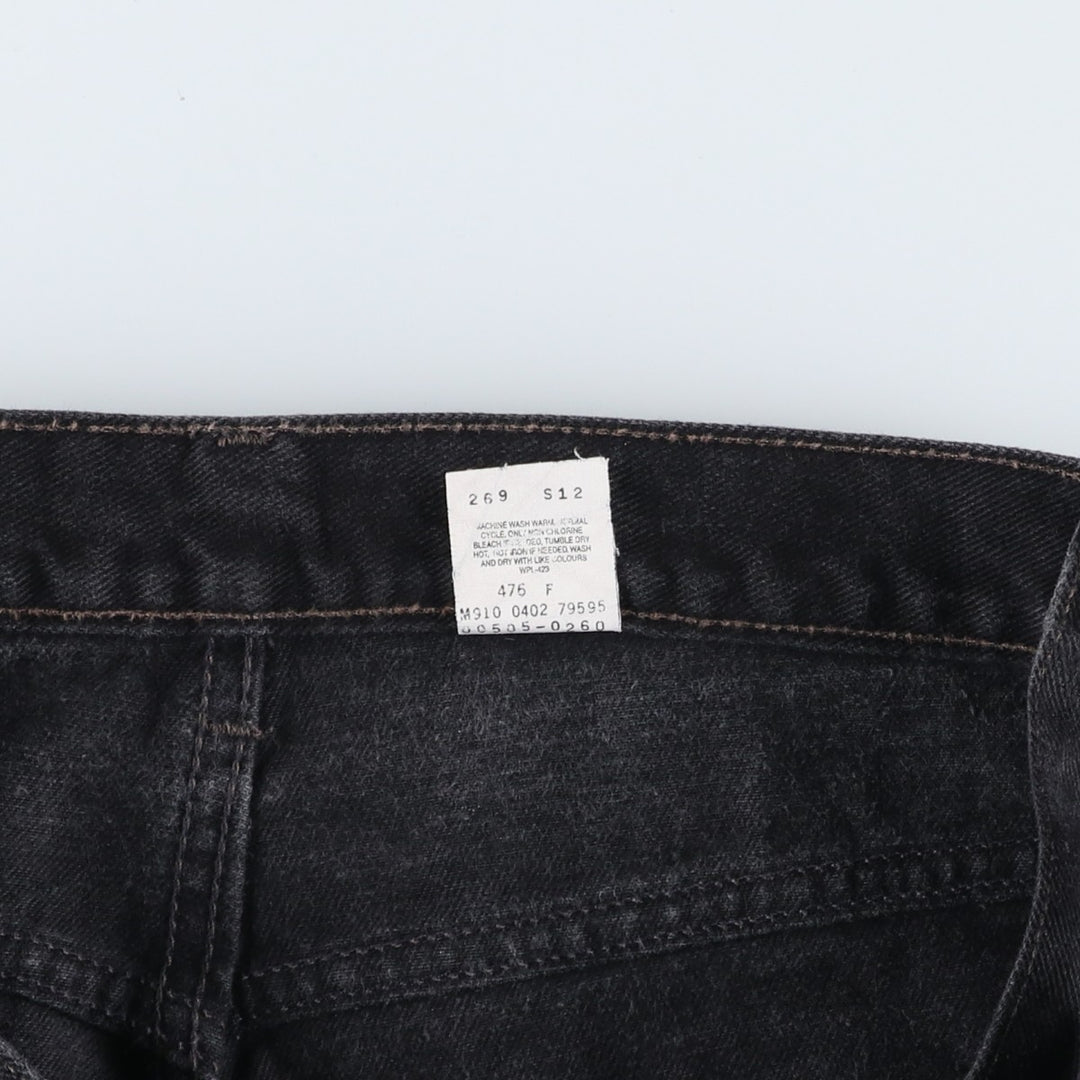 2000'S Levi's 505 Regular Fit Straight Leg Black Denim Tapered Denim Pants, Made in Canada, Men's Size W34 cotton black type Vintage Second Hand