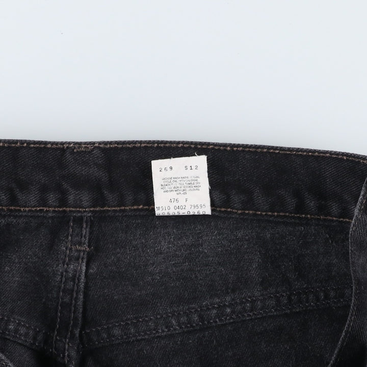 2000'S Levi's 505 Regular Fit Straight Leg Black Denim Tapered Denim Pants, Made in Canada, Men's Size W34 cotton black type Vintage Second Hand